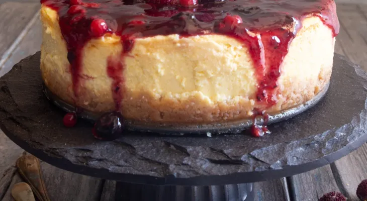 CHEESECAKE DE FRUTAS VERMELHAS