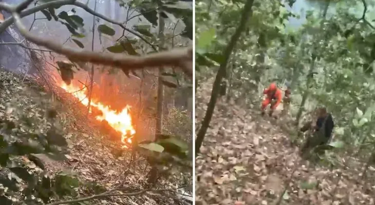 Helicóptero cai na Vista Chinesa e deixa quatro mortos no Rio