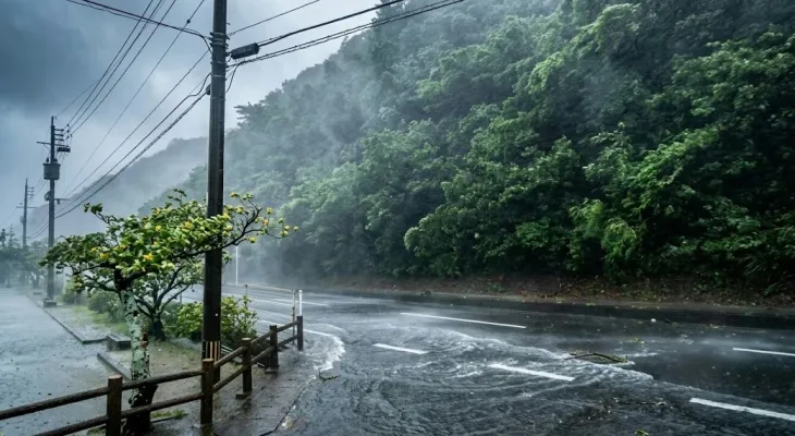 Tufão deixa seis feridos e mais de 50 mil imóveis sem energia no Japão