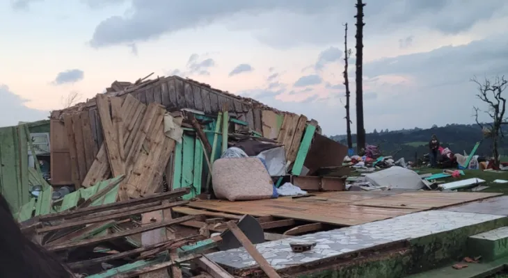 Tornado em Piraí do Sul faz Paraná alcançar marca de 10 ocorrências em 2026