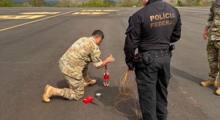 Simulado de ameaça de bomba mobiliza PF e Bope no Aeroporto de Foz do Iguaçu