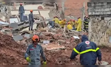 Prédio desaba em São Bernardo do Campo e deixa cinco feridos