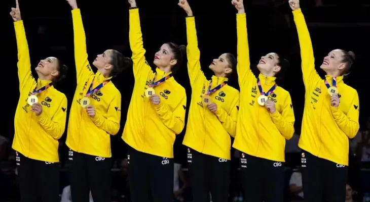 Brasil conquista ouro inédito no Mundial de Ginástica Rítmica
