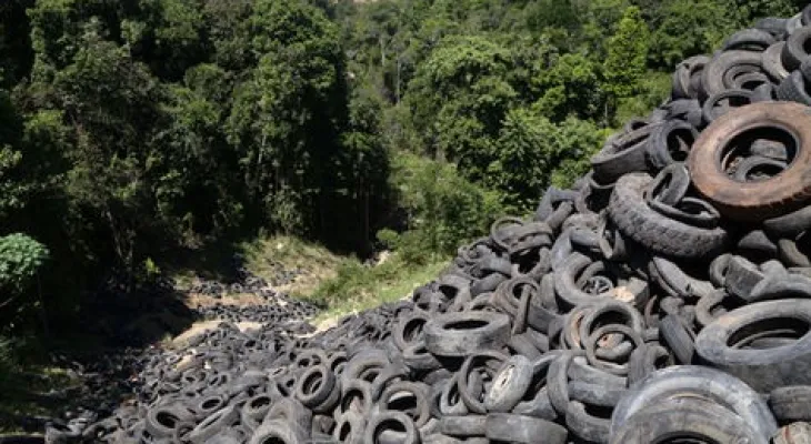 Gaema busca soluções para evitar acúmulo de pneus a céu aberto em Santo Antônio da Platina