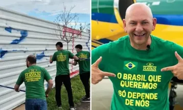 Luciano Hang oferece R$ 10 mil por informações sobre autor de pichação em loja de Curitiba