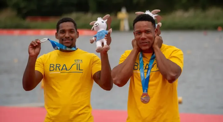 Jacky Godmann e Gabriel Nascimento são prata no Mundial de Canoagem