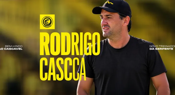 Rodrigo Cascca é o novo treinador do Futebol Clube Cascavel