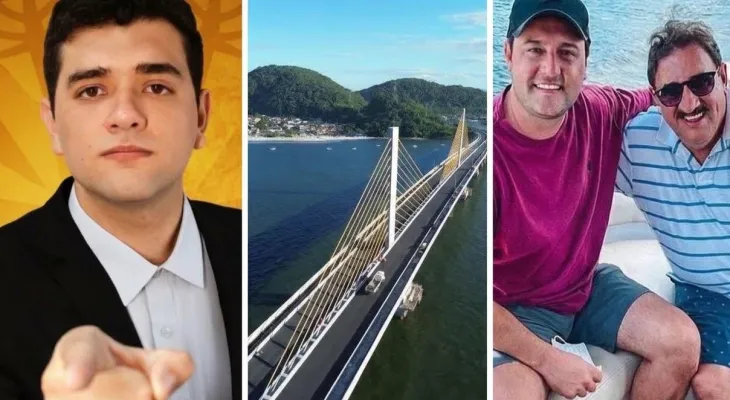 Bertolucci acusa governo de “sumir” com R$ 100 milhões da Ponte de Guaratuba e cobra explicações sobre obra