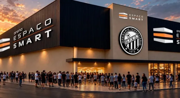 Operário anuncia naming rights e Estádio Germano Krüger vira Arena Espaço Smart