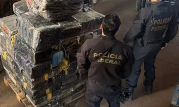 PF incinera 10,5 toneladas de drogas apreendidas na Tríplice Fronteira