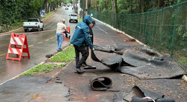Prefeitura pede à Justiça retirada do que restou da pista do Parque do Ingá