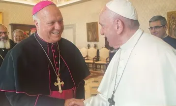 "Festa no Céu": Arquidiocese de Cascavel relembra encontro de Dom Mauro com o Papa Francisco