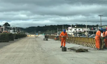 Novas obras de duplicação em concreto da Rodovia dos Minérios chegam a 61,6%