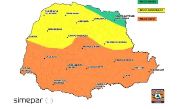 Defesa Civil emite alerta de tempestade para Cascavel