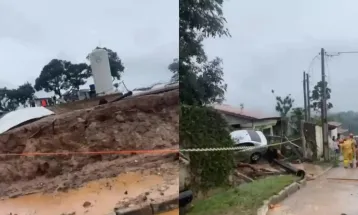 Rompimento de reservatório da Sabesp provoca uma morte em Mairiporã