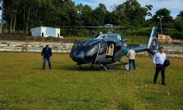 TCE recebe denúncia que aponta possível uso de helicóptero público em agenda de campanha de Sandro Alex