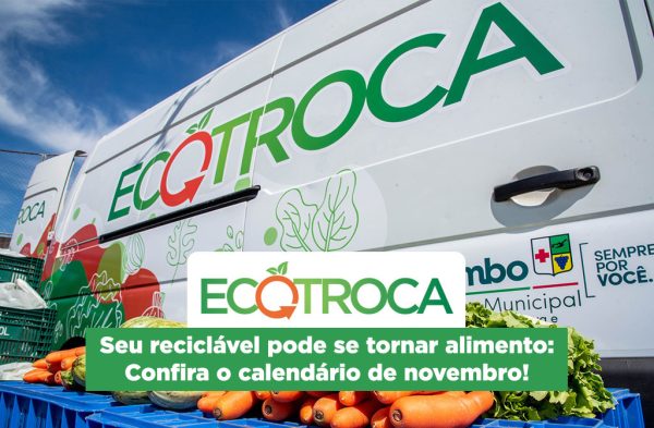 EcoTroca: moradores de Colombo podem trocar 10 kg de recicláveis por 5 kg de alimentos em novembro