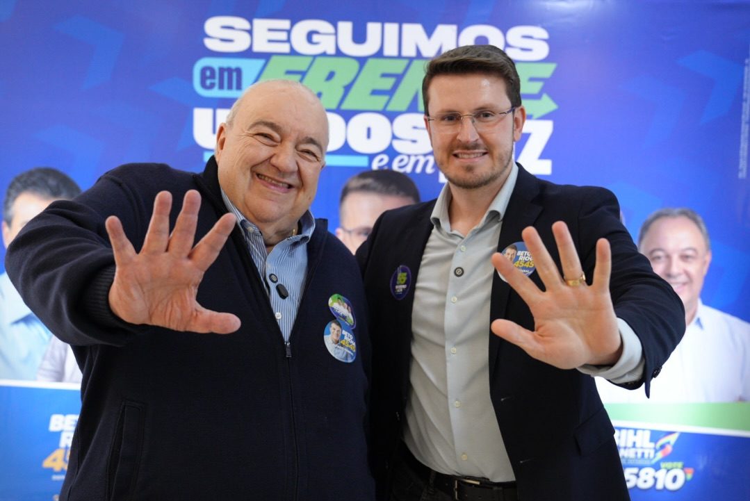 Vice Greca e o prefeito Marcondes