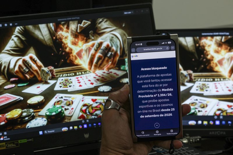  Site do governo comunica o bloqueio de plataformas de apostas que operam no país.