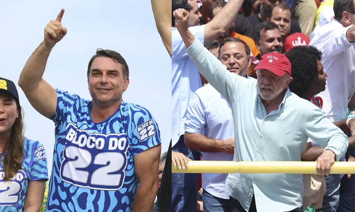 Flávio Bolsonaro e Lula