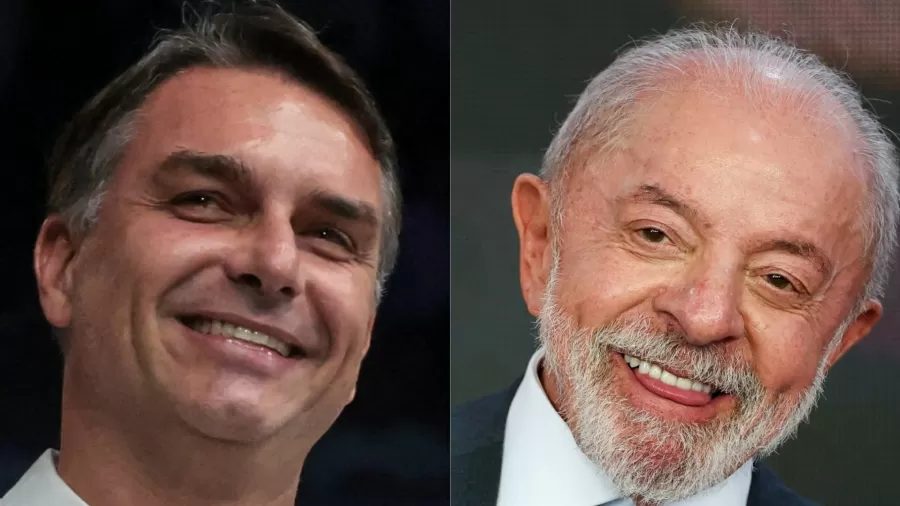 Flávio Bolsonaro tem 50,3% dos votos válidos, contra 49,7% de Lula, aponta BTG/Nexus