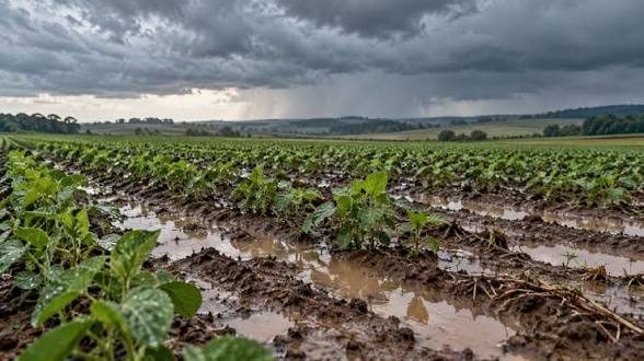 Chuvas atrasam plantio da soja e prejudicam qualidade do trigo no Paraná