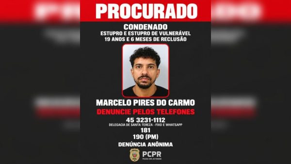 Condenado a quase 20 anos por estupro da enteada é procurado pela Polícia Civil no Oeste do Paraná