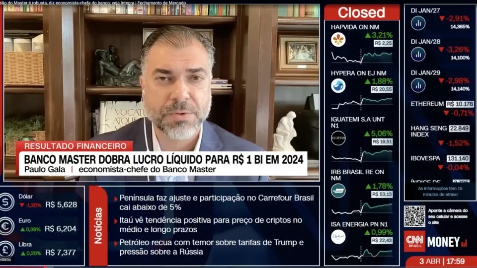 Banco Master pagava R$ 10 milhões por ano à CNN e tentou combinar perguntas de entrevista, revelam mensagens