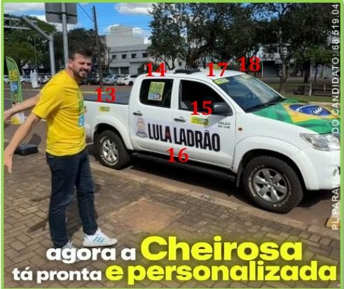 Hilux de Fão Bolsonaro vira “outdoor móvel” e rende multa de R$ 5 mil