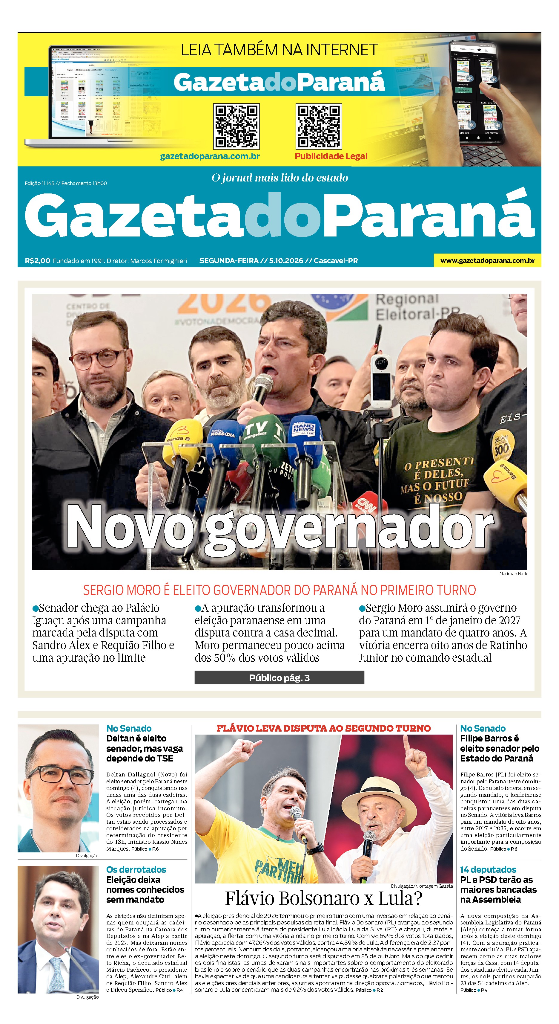 Capa da edição mais recente