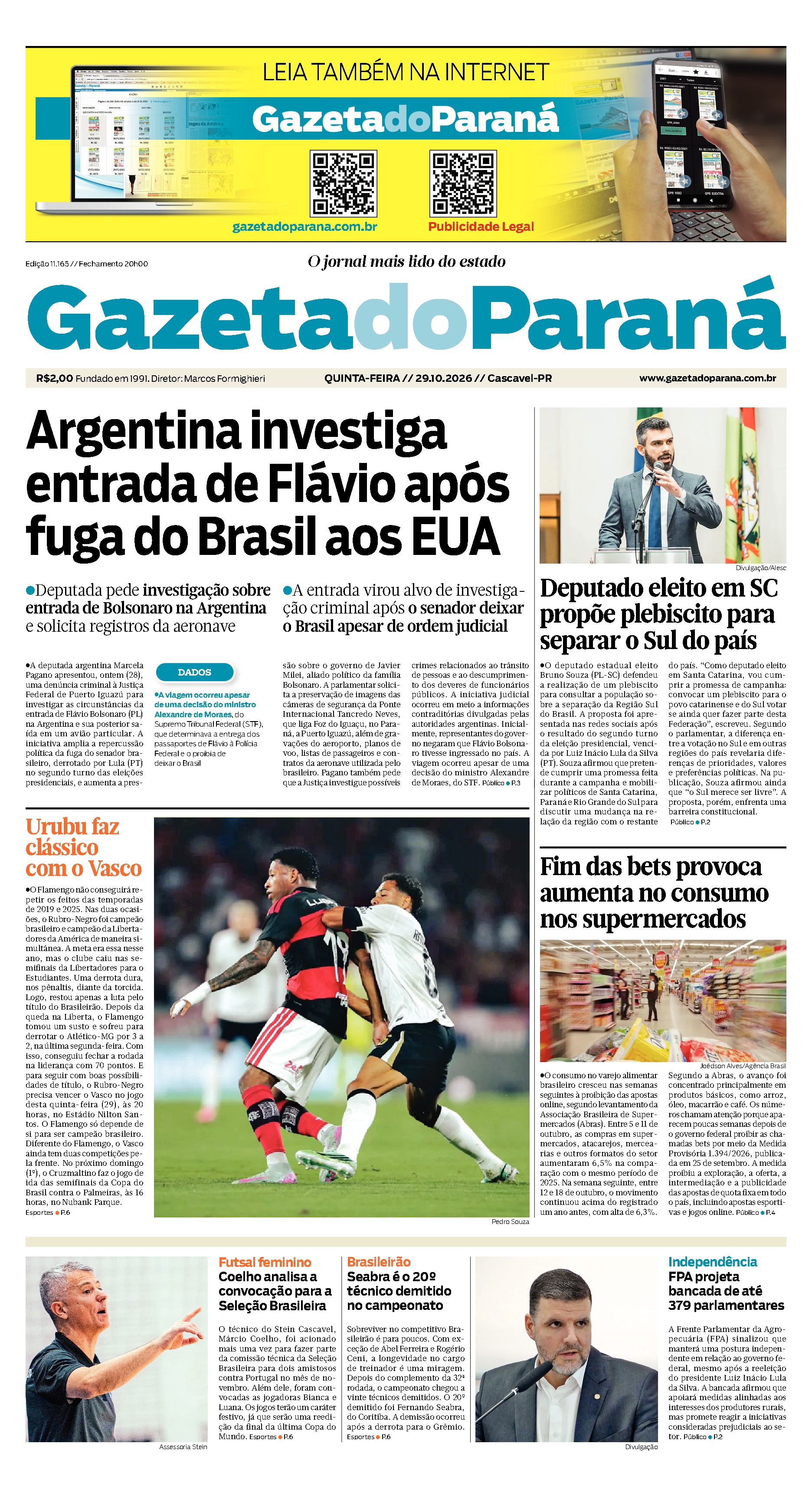 Capa da edição mais recente