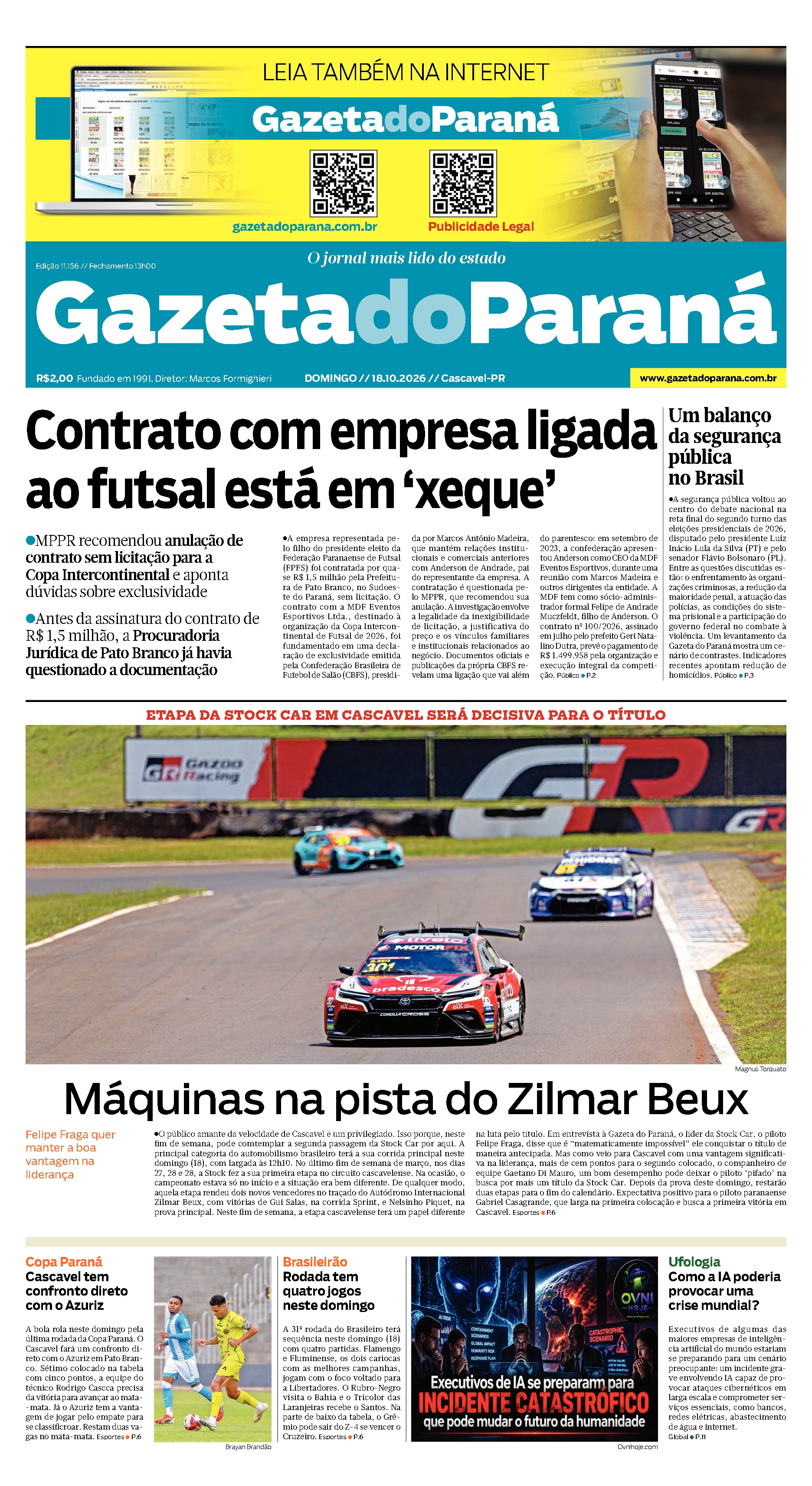 Capa da edição mais recente