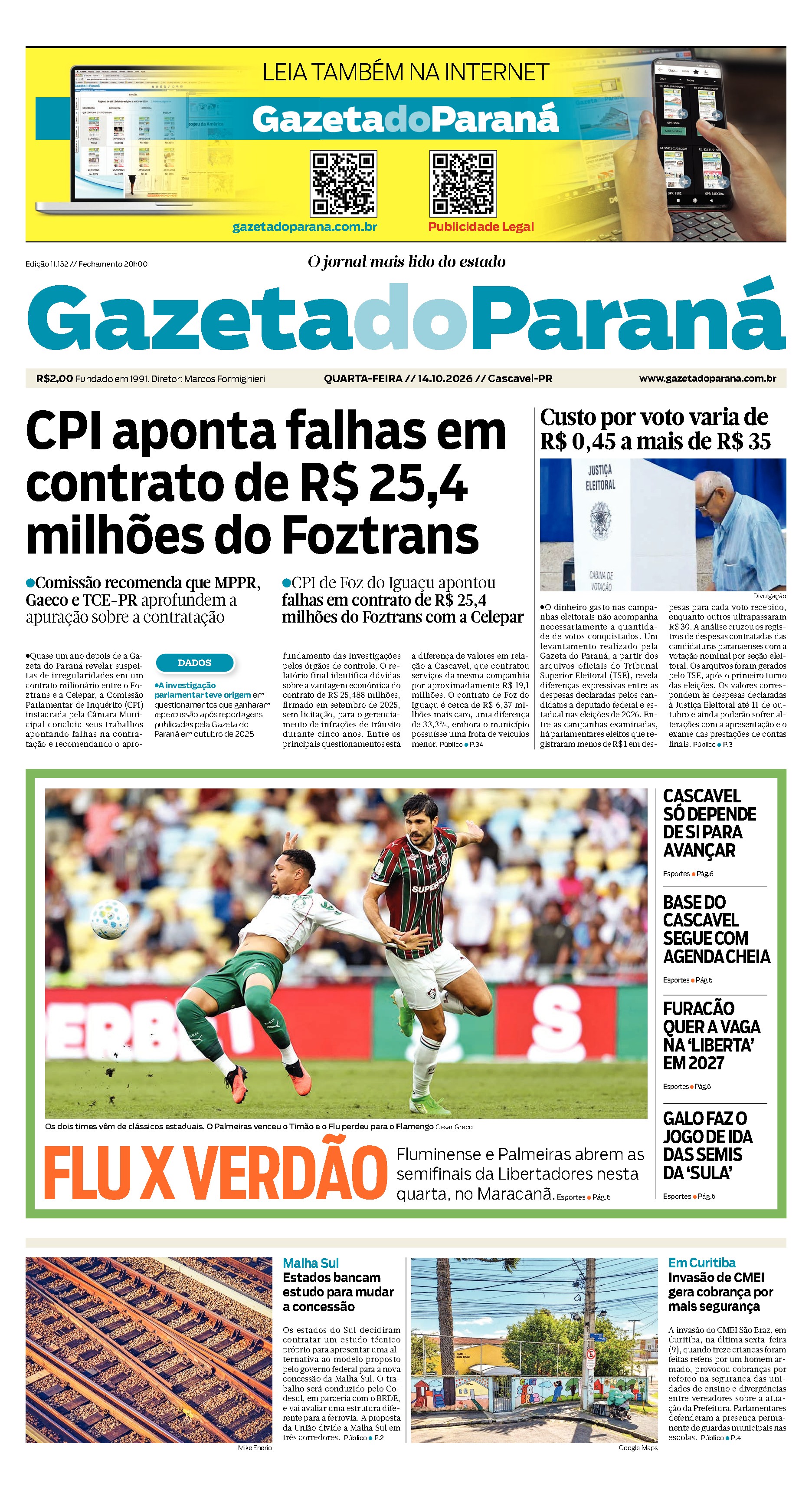 Capa da edição mais recente