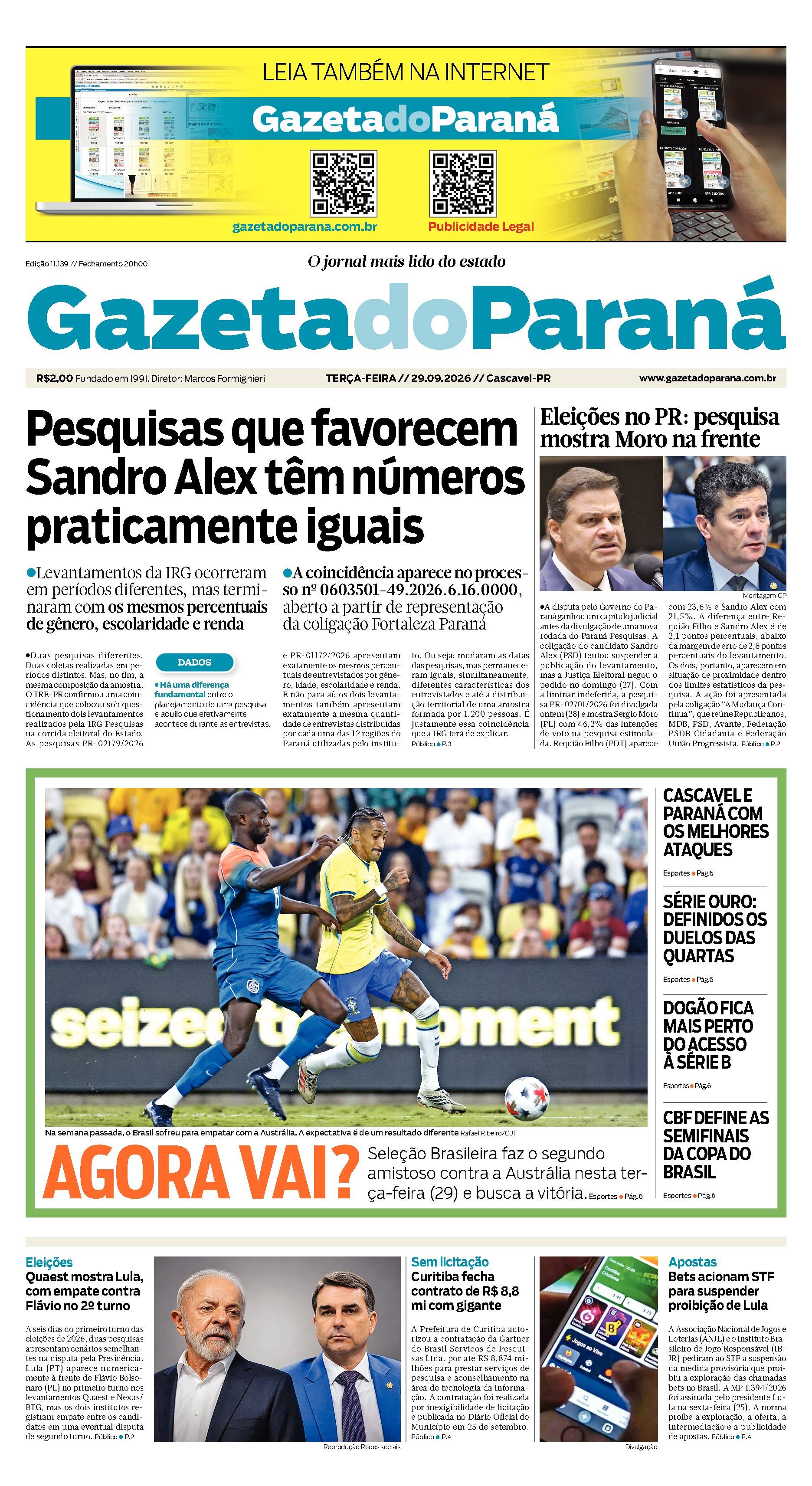 Capa da edição mais recente