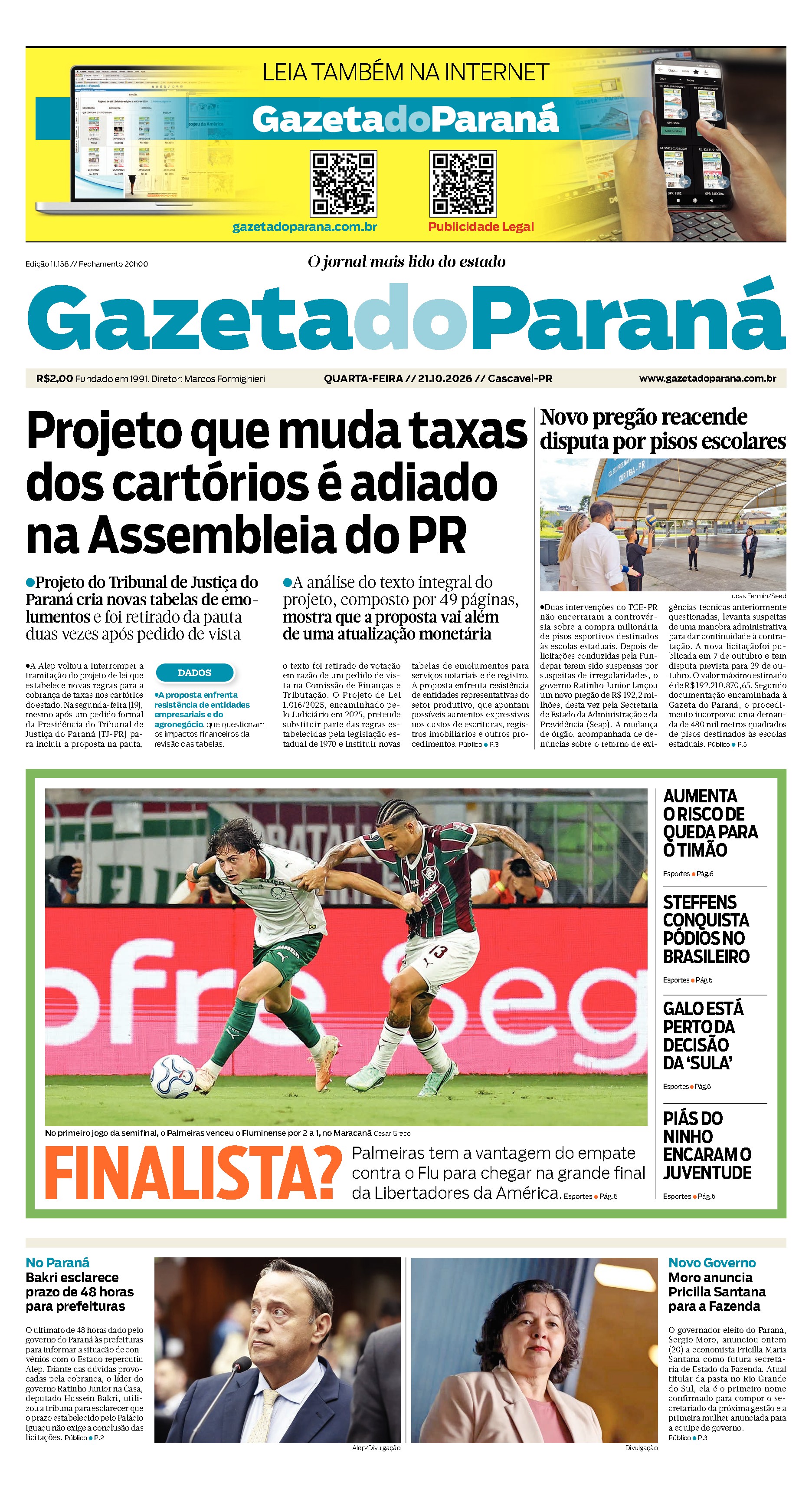Capa da edição mais recente