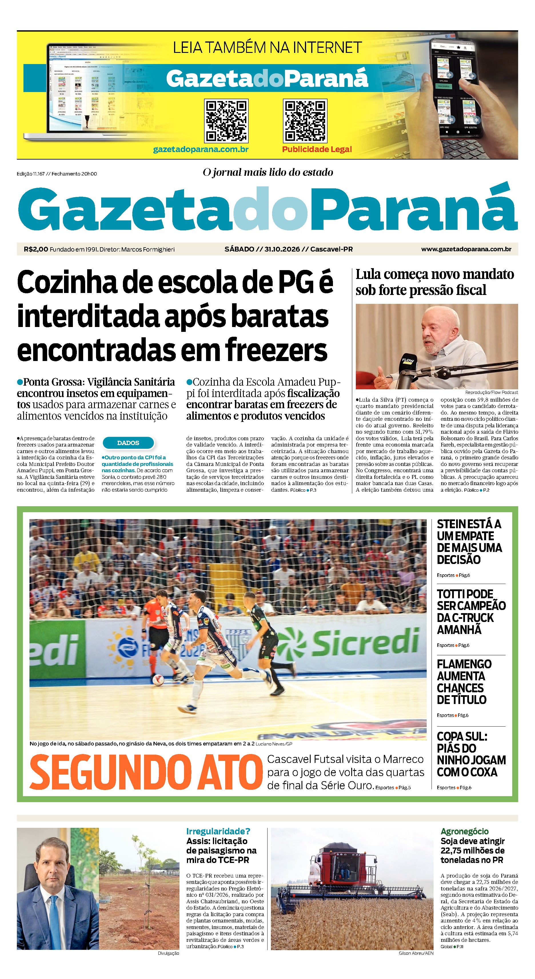 Capa da edição mais recente