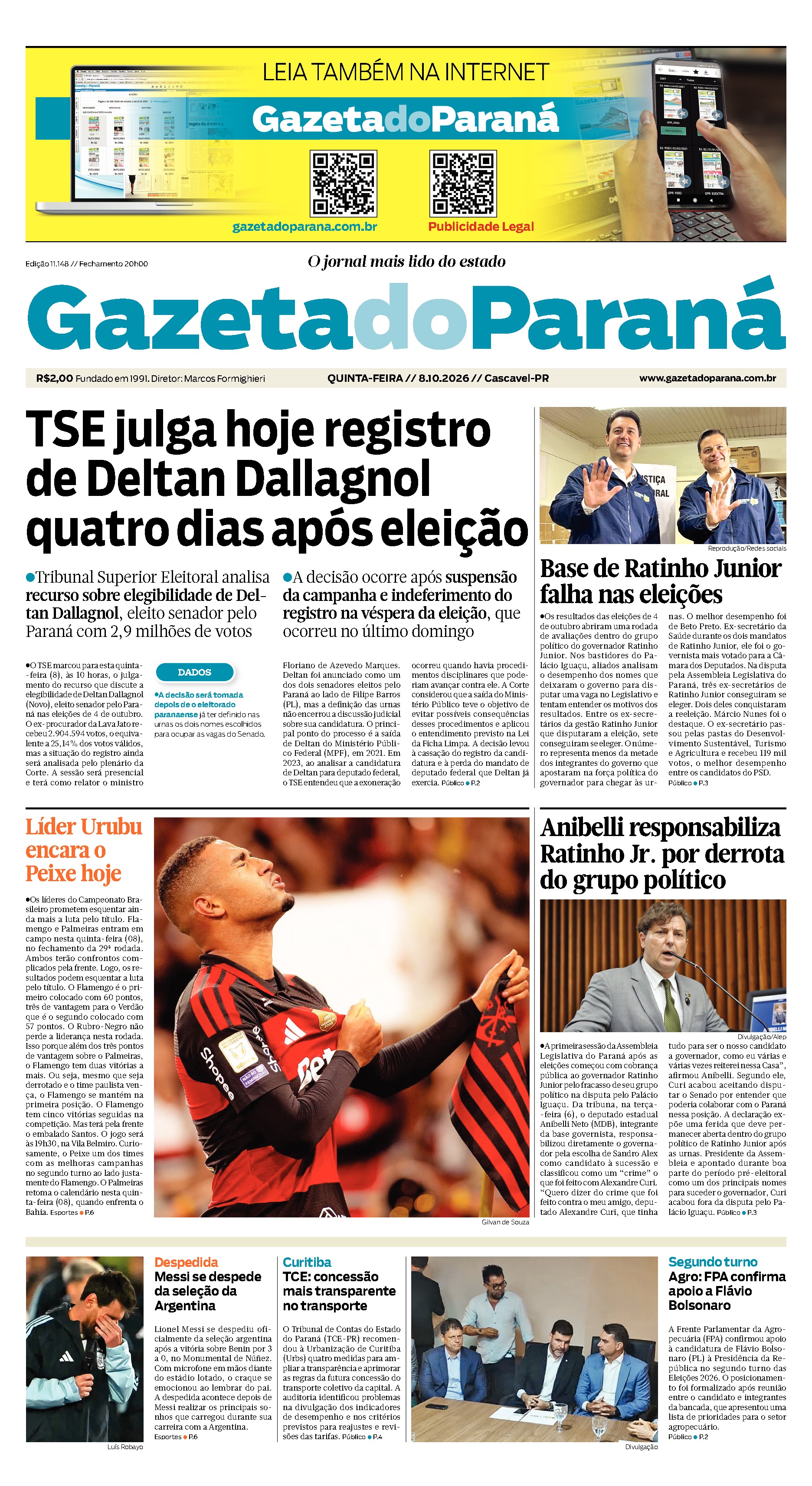 Capa da edição mais recente