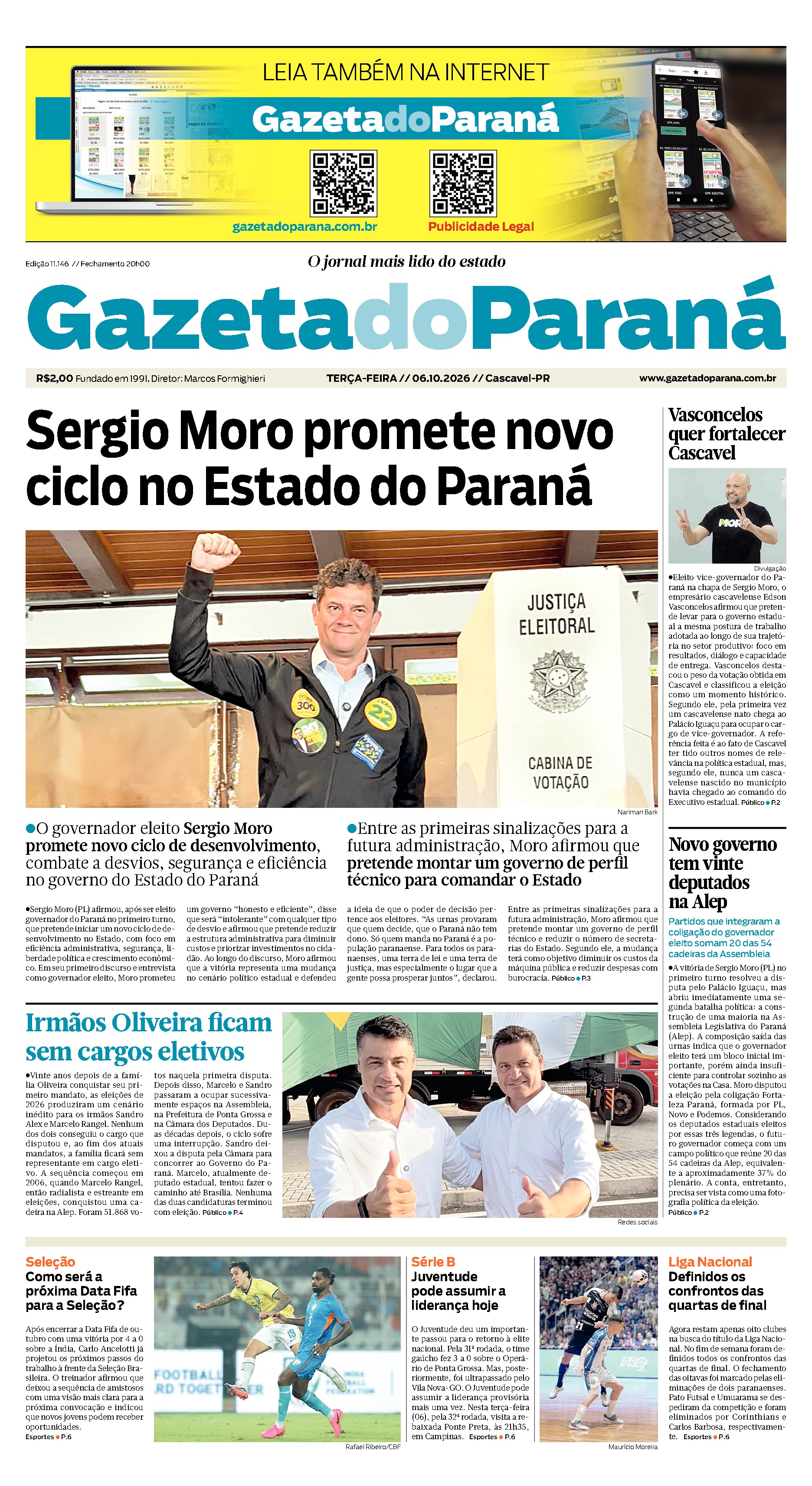 Capa da edição mais recente