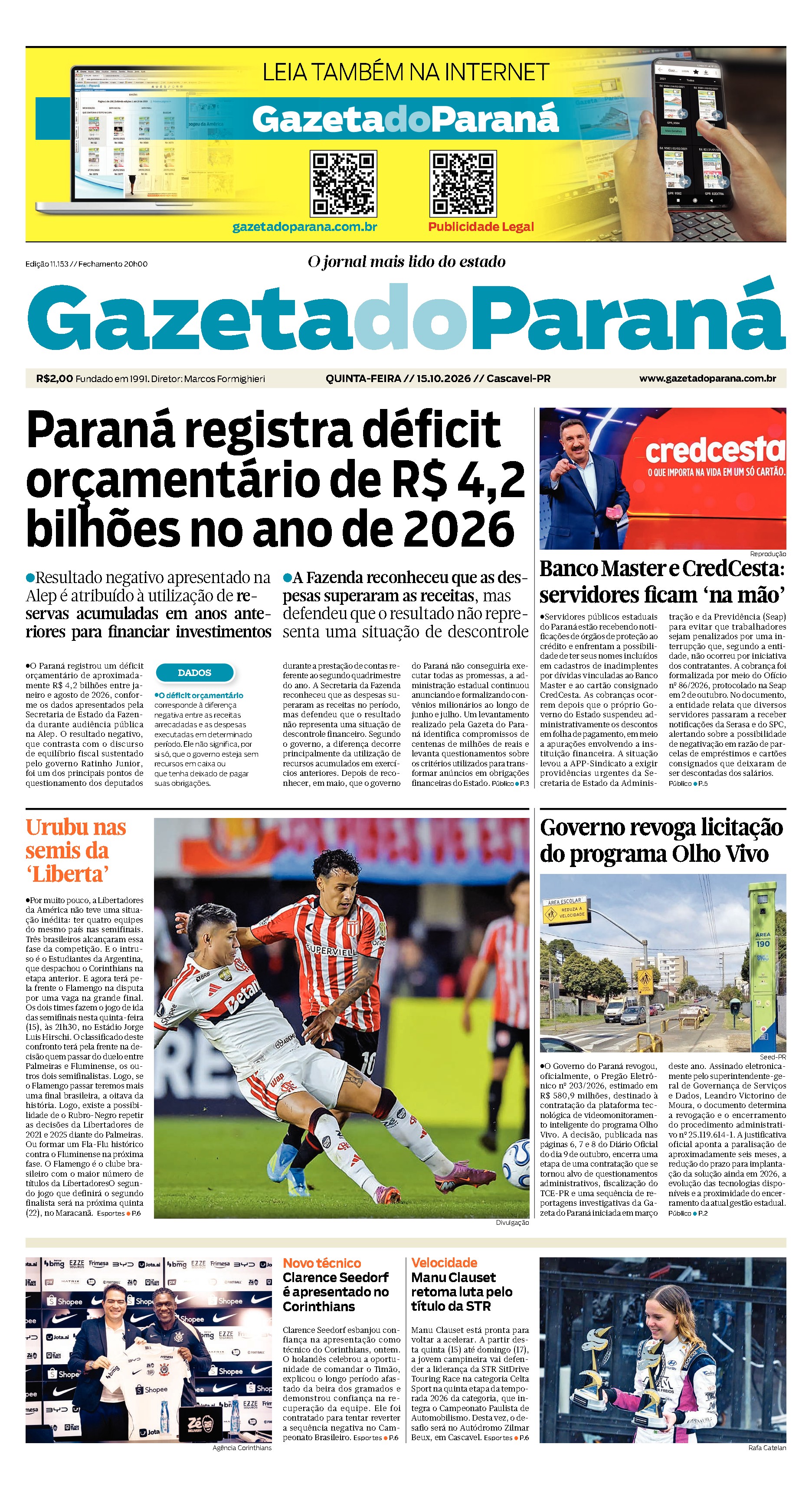 Capa da edição mais recente