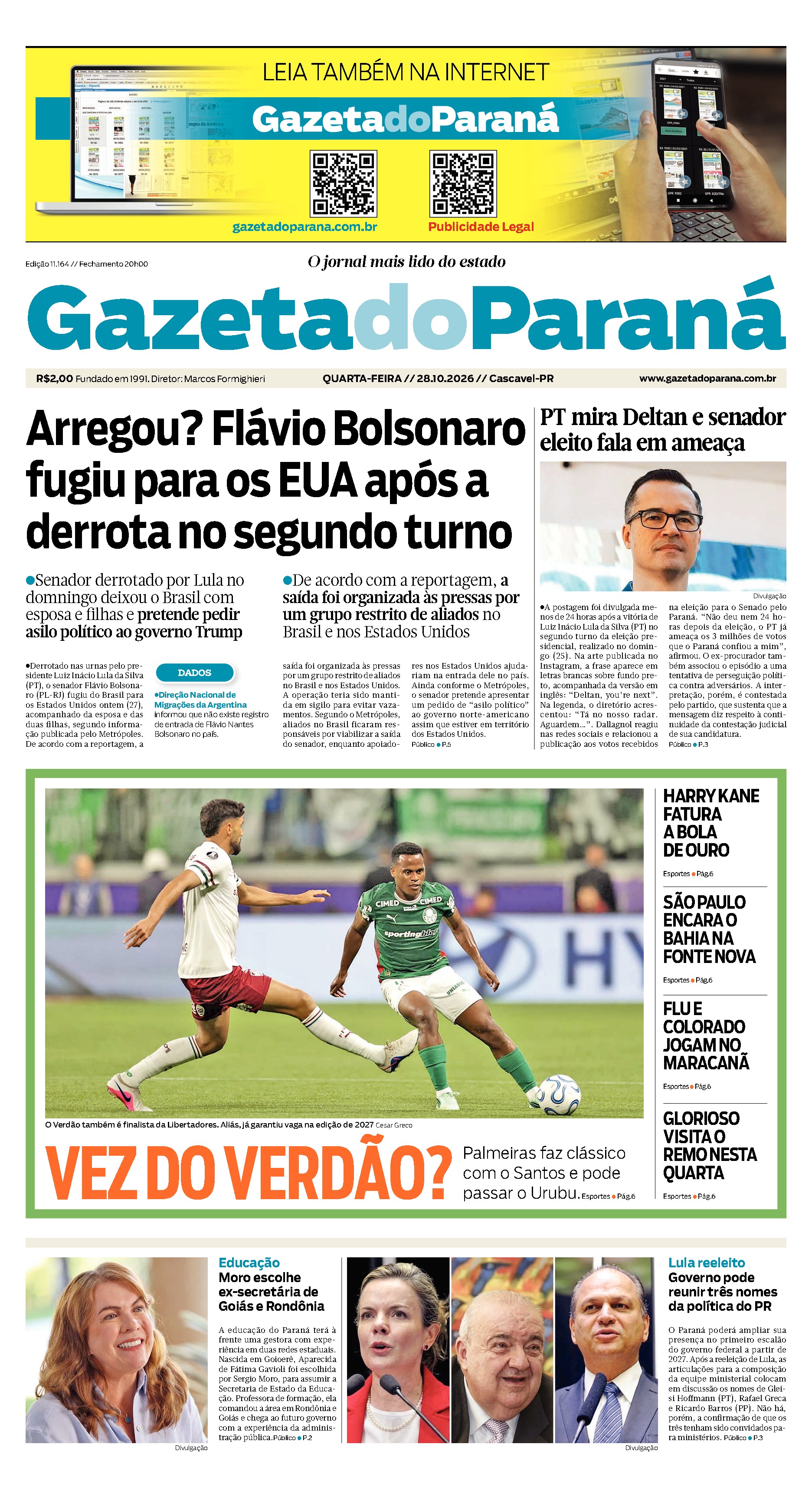 Capa da edição mais recente