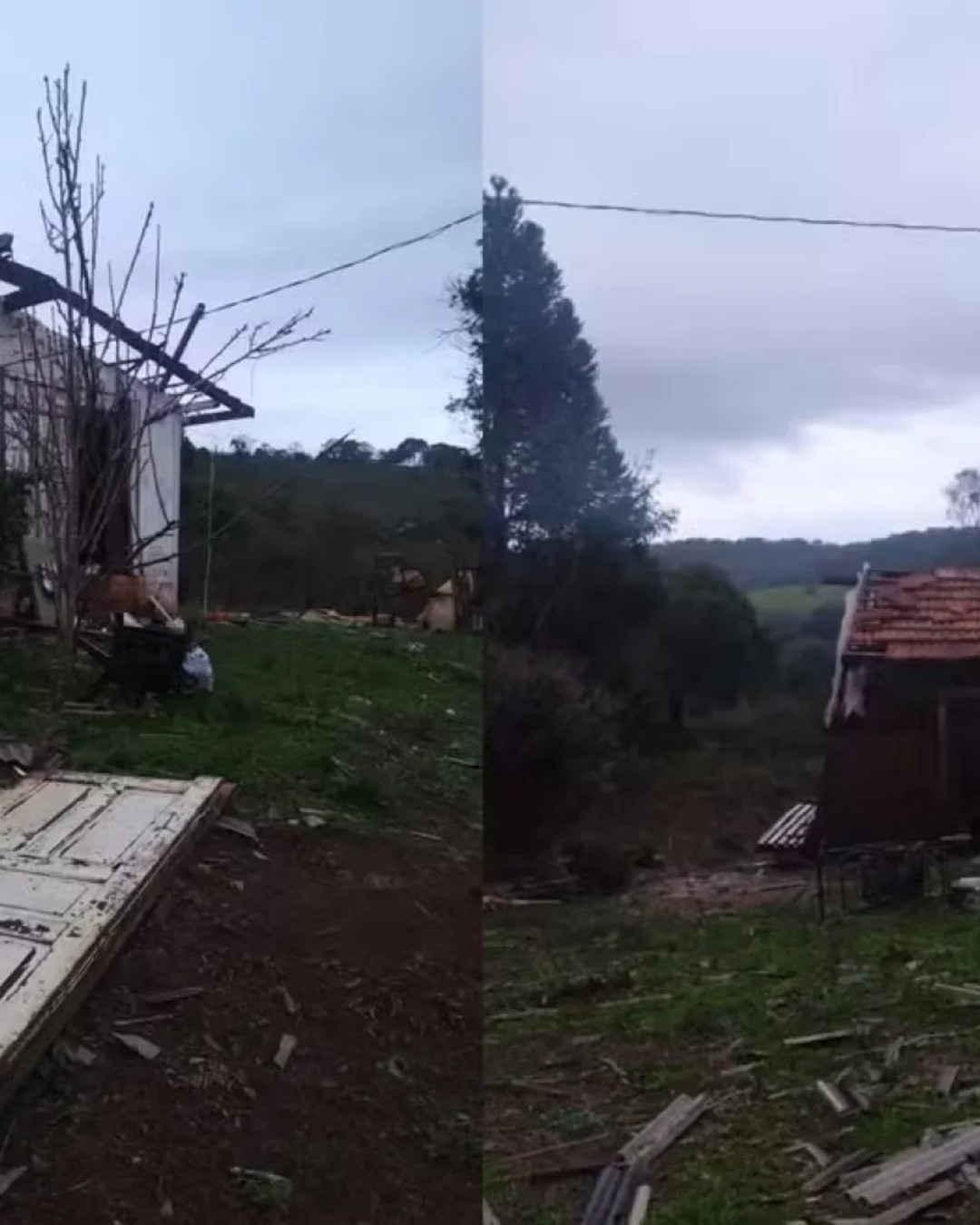 Tornado é registrado no Paraná durante tempestade e causa danos