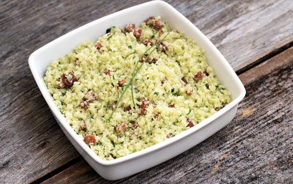 Arroz de Couve-Flor com Carne