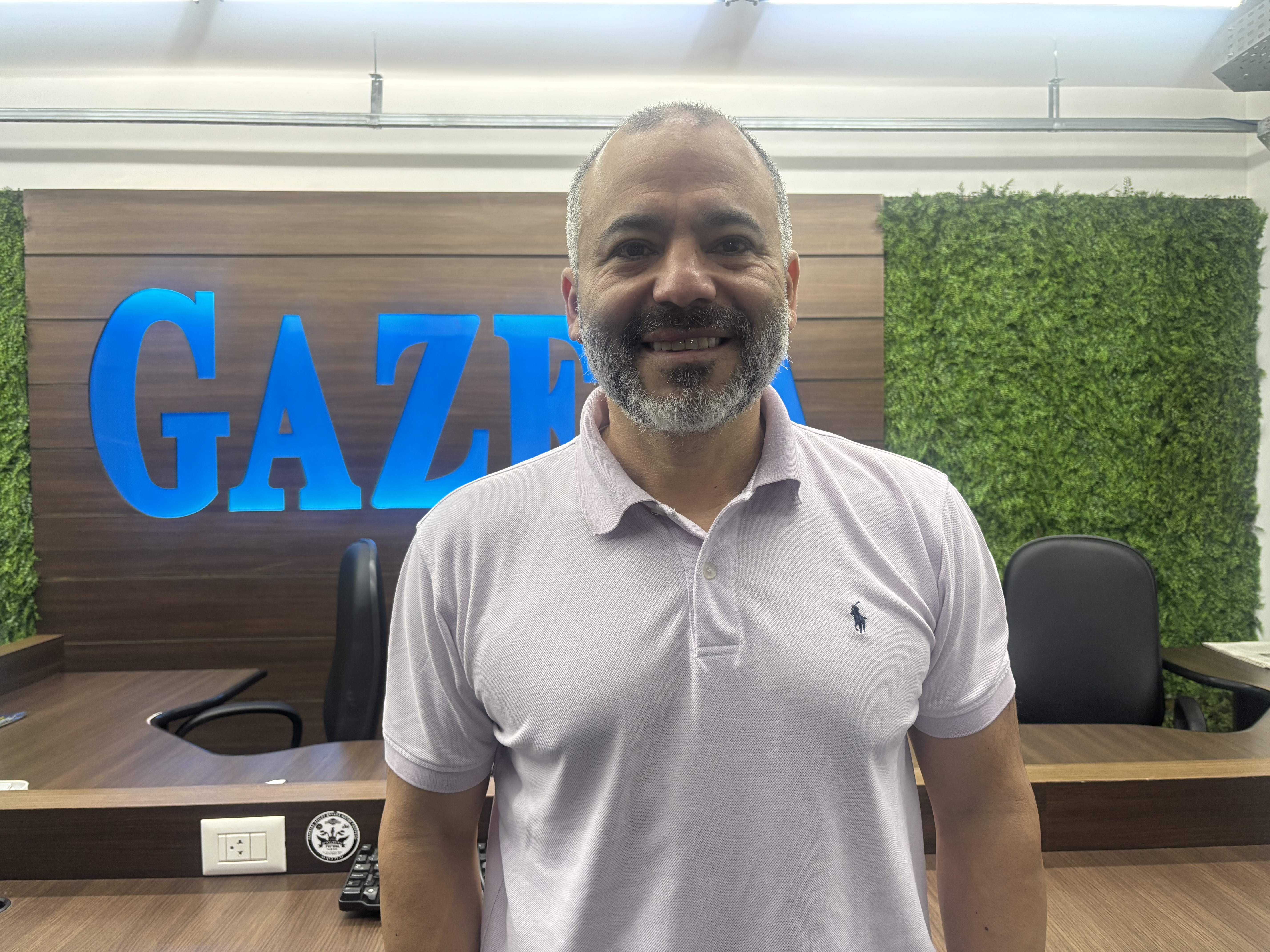 F&aacute;bio Aguayo, em entrevista &agrave; Gazeta do Paran&aacute; 